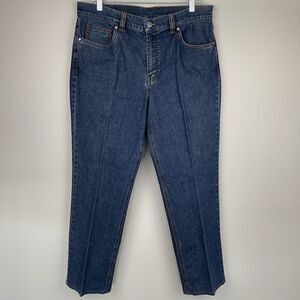 Bullock & Jones Featherweight Jeans Size 35/34 (34x28) Blue Straight Leg Stretch